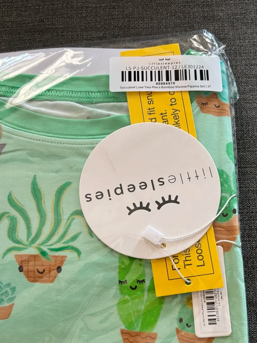 Little Sleepies Succulent Love PJs - 3T